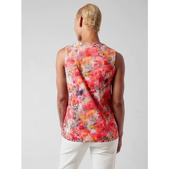 Athleta Zephyr Refined Tank Renewed Bloom Spring Pink Stretch Lightweight Small - Picture 6 of 13